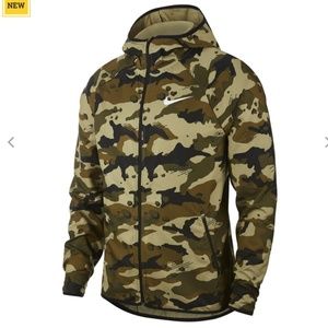 Nike Dri-Fit Camo Olive Woven Men's Training Jacke